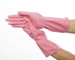 Picture of GR03 LARGE RED/PINK RUBBER GLOVES 1X12