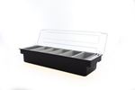 Picture of 3766 6 PART BLACK CONDIMENT HOLDER EACH