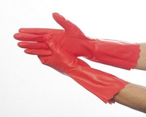 Picture of PURA PVC RED GLOVE MED 175