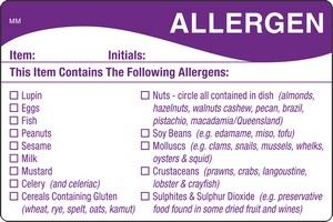 Picture of ALLERGEN LABELS-SHELFLIFE 1X500 IT116748