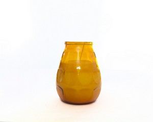 Picture of TWILIGHT AMBER GLASS CANDLE 1X6