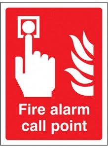 Picture of FIRE ALARM CALL POINT (vinyl) 150X200MM