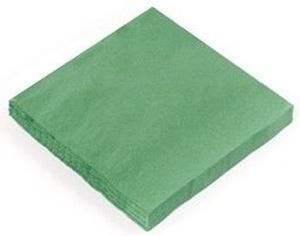 Picture of FOREST GREEN 2PLY  33CM 4 FOLD NAPKIN