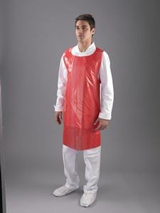 Picture of RED DISPOSABLE  APRON ON A ROLL 5X200