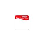 Picture of WEDNESDAY REMOVABLE 1"X1" LABEL 1X1000