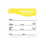 Picture of TUESDAY 2"X2" REMOVABLE LABEL 1X500