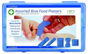 Picture of ASSORT DETECTABLE BLUE PLASTERS 1X100